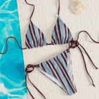 Sky Striped Bikini Set