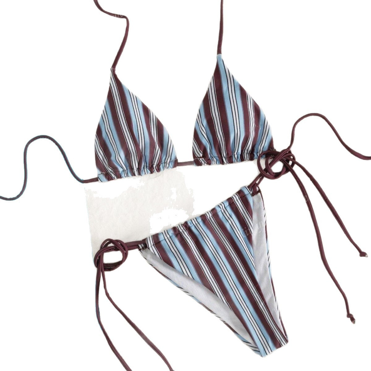 Sky Striped Bikini Set